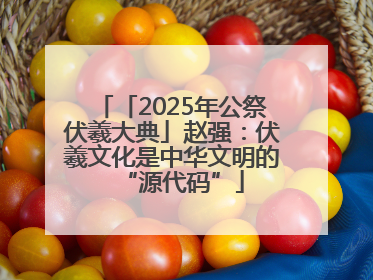 「2025年公祭伏羲大典」赵强：伏羲文化是中华文明的“源代码”
