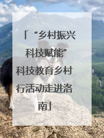 “乡村振兴 科技赋能”科技教育乡村行活动走进洛南