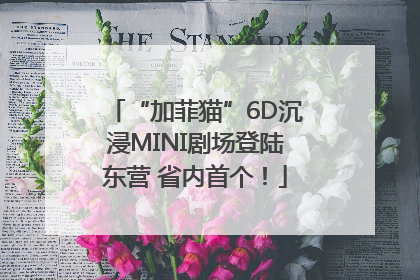 “加菲猫”6D沉浸MINI剧场登陆东营 省内首个！