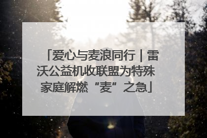 爱心与麦浪同行｜雷沃公益机收联盟为特殊家庭解燃“麦”之急