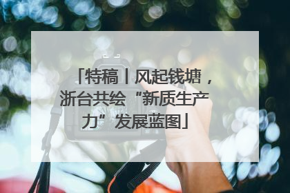 特稿丨风起钱塘，浙台共绘“新质生产力”发展蓝图