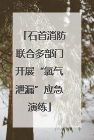 石首消防联合多部门开展“氯气泄漏”应急演练