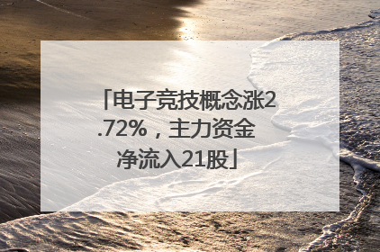 电子竞技概念涨2.72%，主力资金净流入21股