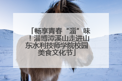 畅享青春“淄”味！淄博潭溪山走进山东水利技师学院校园美食文化节
