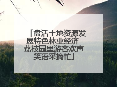 盘活土地资源发展特色林业经济 荔枝园里游客欢声笑语采摘忙