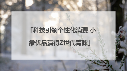 科技引领个性化消费 小象优品赢得Z世代青睐