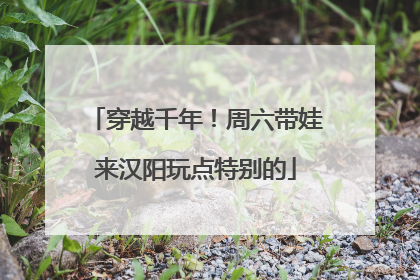 穿越千年！周六带娃来汉阳玩点特别的