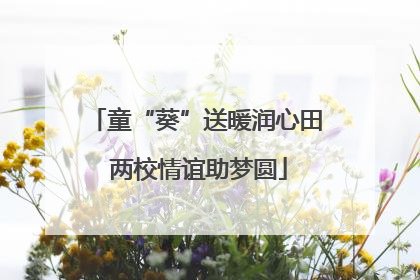 童“葵”送暖润心田 两校情谊助梦圆