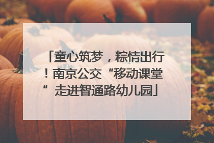 童心筑梦，粽情出行！南京公交“移动课堂”走进智通路幼儿园