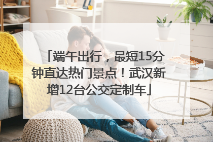 端午出行，最短15分钟直达热门景点！武汉新增12台公交定制车
