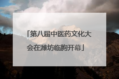 第八届中医药文化大会在潍坊临朐开幕