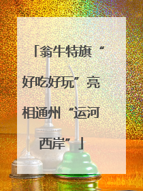翁牛特旗“好吃好玩”亮相通州“运河西岸”