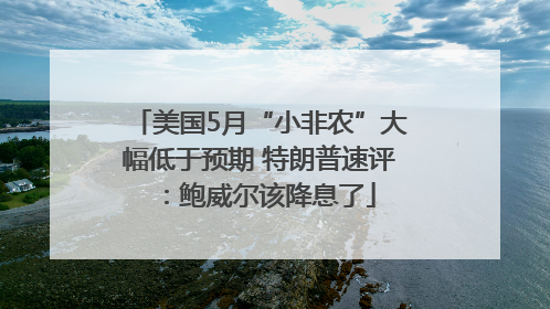 美国5月“小非农”大幅低于预期 特朗普速评：鲍威尔该降息了