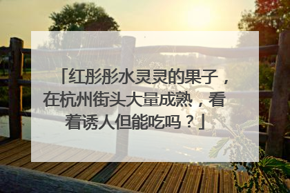 红彤彤水灵灵的果子，在杭州街头大量成熟，看着诱人但能吃吗？