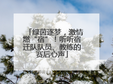 绿茵逐梦，激情燃“宿”！听听宿迁队队员、教练的赛后心声