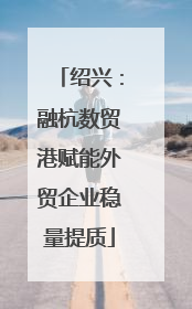 绍兴：融杭数贸港赋能外贸企业稳量提质