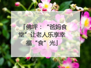 佛坪：“爸妈食堂”让老人乐享幸福“食”光
