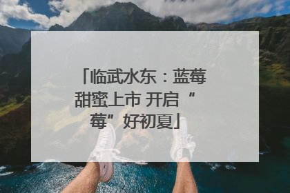 临武水东：蓝莓甜蜜上市 开启“莓”好初夏