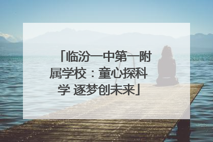 临汾一中第一附属学校：童心探科学 逐梦创未来