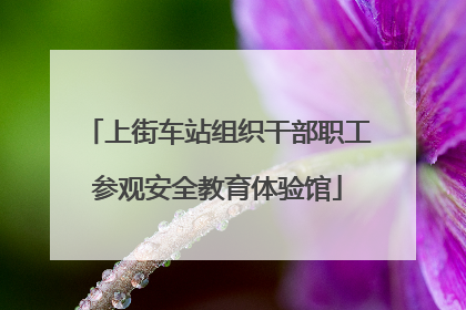 上街车站组织干部职工参观安全教育体验馆