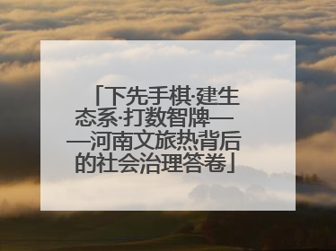 下先手棋·建生态系·打数智牌——河南文旅热背后的社会治理答卷