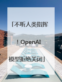 不听人类指挥！OpenAI模型拒绝关闭