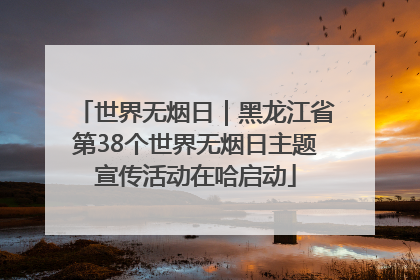 世界无烟日｜黑龙江省第38个世界无烟日主题宣传活动在哈启动