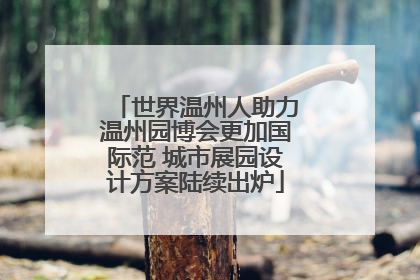 世界温州人助力温州园博会更加国际范 城市展园设计方案陆续出炉