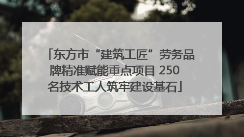 东方市“建筑工匠”劳务品牌精准赋能重点项目 250名技术工人筑牢建设基石