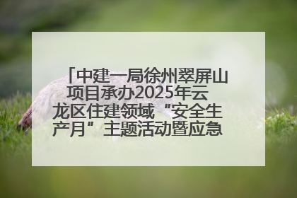 中建一局徐州翠屏山项目承办2025年云龙区住建领域“安全生产月”主题活动暨应急救援演练观摩会