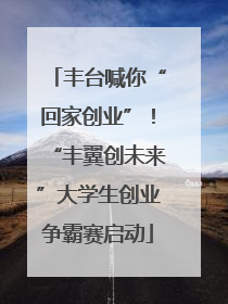 丰台喊你“回家创业”！“丰翼创未来”大学生创业争霸赛启动