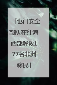 也门安全部队在红海西部解救177名非洲移民