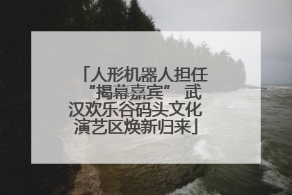 人形机器人担任“揭幕嘉宾” 武汉欢乐谷码头文化演艺区焕新归来