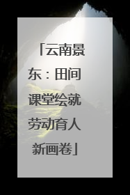 云南景东：田间课堂绘就劳动育人新画卷