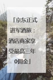 京东正式进军酒旅：酒店商家享受最高三年0佣金