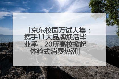 京东校园万试大集：携手11大品牌焕活毕业季，20所高校掀起体验式消费热潮