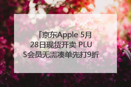 京东Apple 5月28日现货开卖 PLUS会员无需凑单先打9折再叠618优惠