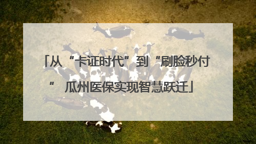 从“卡证时代”到“刷脸秒付” 瓜州医保实现智慧跃迁