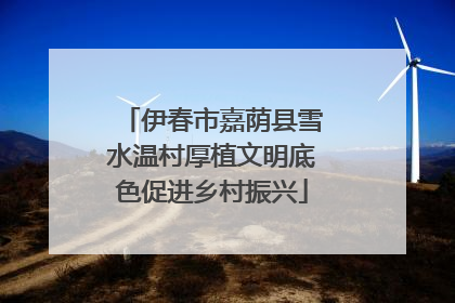 伊春市嘉荫县雪水温村厚植文明底色促进乡村振兴