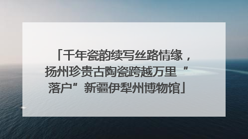 千年瓷韵续写丝路情缘，扬州珍贵古陶瓷跨越万里“落户”新疆伊犁州博物馆