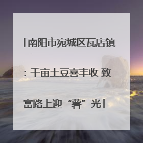 南阳市宛城区瓦店镇：千亩土豆喜丰收 致富路上迎“薯”光