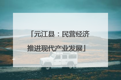 元江县：民营经济推进现代产业发展