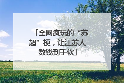 全网疯玩的“苏超”梗，让江苏人数钱到手软