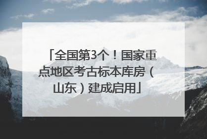 全国第3个！国家重点地区考古标本库房（山东）建成启用