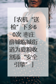农机“送检”下乡60次 枣庄薛城临城街道为夏粮收割添“安全引擎”