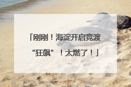刚刚！海淀开启竞渡“狂飙”！太燃了！
