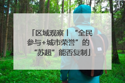 区域观察丨“全民参与+城市荣誉”的“苏超”能否复制