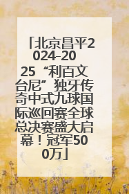 北京昌平2024-2025“利百文台尼”独牙传奇中式九球国际巡回赛全球总决赛盛大启幕！冠军500万