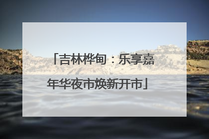 吉林桦甸：乐享嘉年华夜市焕新开市