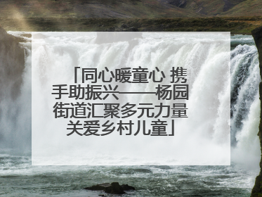 同心暖童心 携手助振兴——杨园街道汇聚多元力量关爱乡村儿童